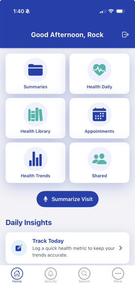 Dashboard screenshot